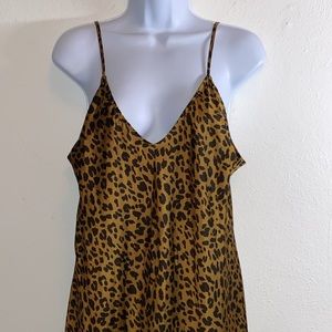 a new day Leopard Print Slip Dress in Brown and Black